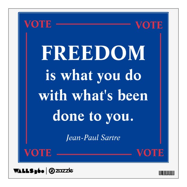 Freedom Is... Wall Decal (Front)