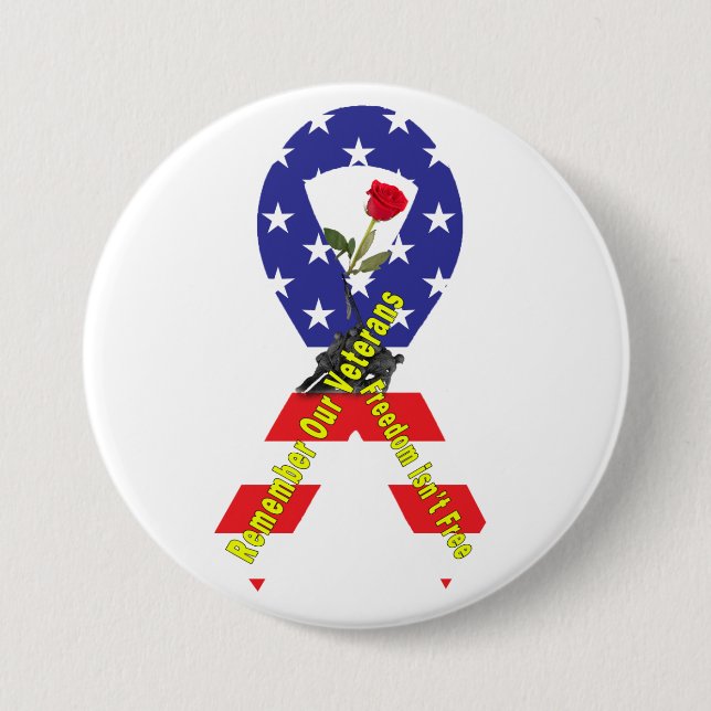 Freedom isn't Free Button (Front)