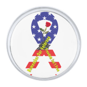 Freedom isn't Free Silver Finish Lapel Pin