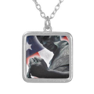 Freedom Isn't Free! Silver Plated Necklace
