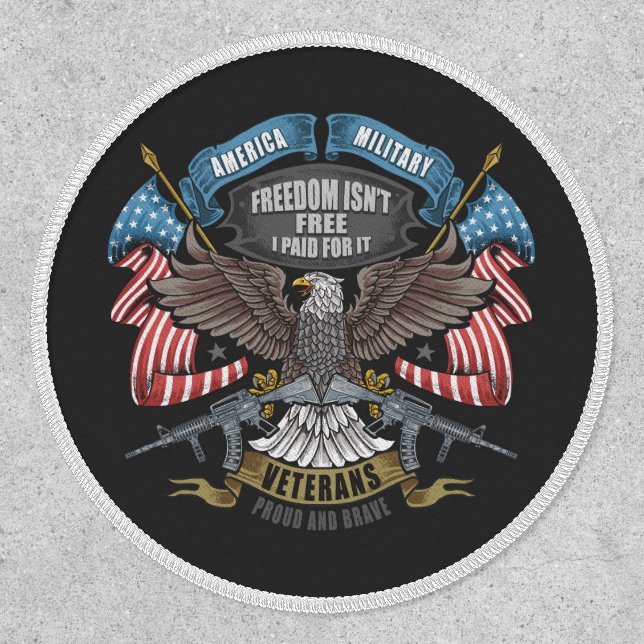 Freedom isn't Free Soldier Quote Patch (Front)