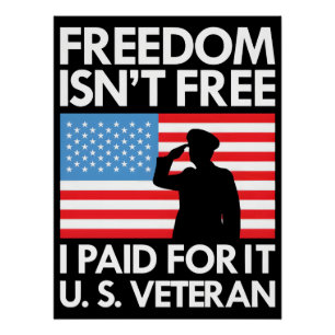 Freedom Isnt Free – Thank You, Veterans 2025 Poster