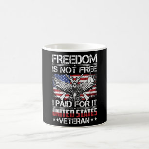 Freedom Isnt Free Veteran - American Eagle Coffee Mug