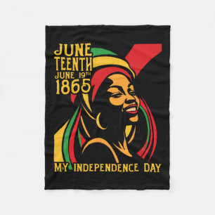 Freedom Juneteenth 1865 My Independence Day Women Fleece Blanket