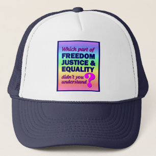 Freedom Justice Equality hat