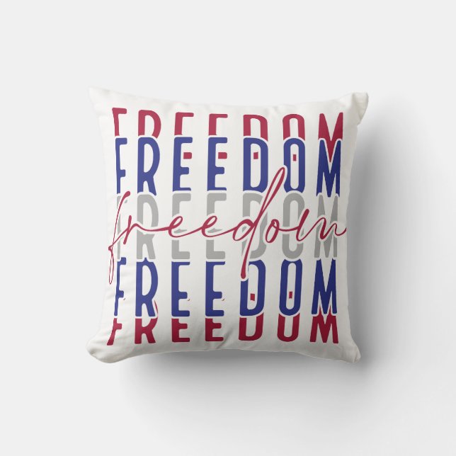 Freedom Kamala Harris Throw Pillow (Front)