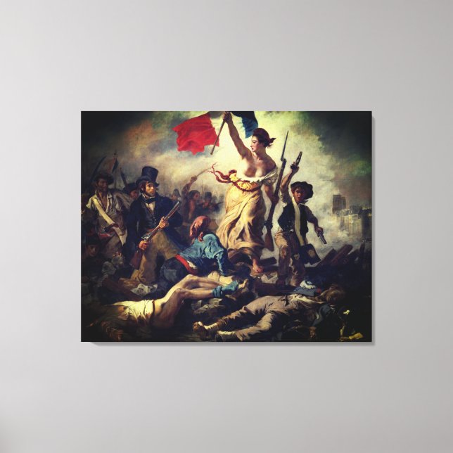 Freedom leads the people - Eugène Delacroix Canvas Print (Front)