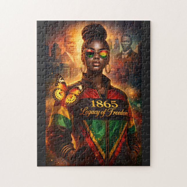 Freedom Legacy (City + Historical Figures) Jigsaw Puzzle (Vertical)
