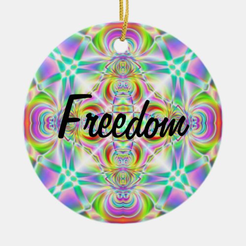 Freedom _ Liberty Ceramic Ornament