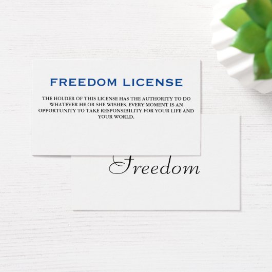 Freedom License (Desk)
