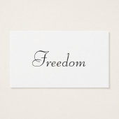 Freedom License (Back)