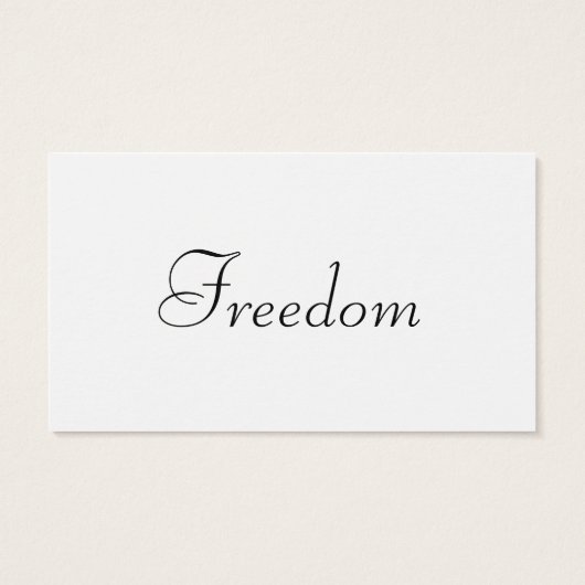 Freedom License (Back)