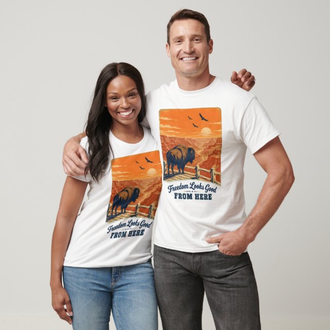 Freedom Looks Good Canyon T-shirts (Unisex)