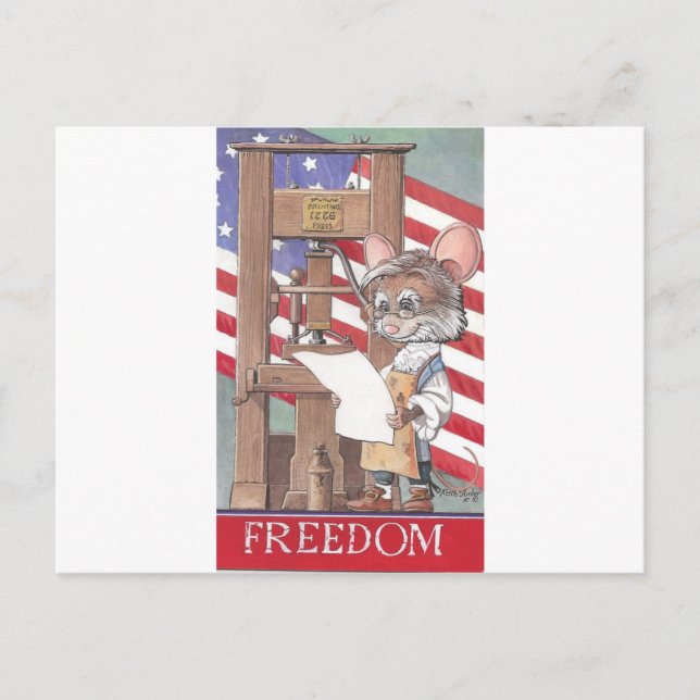 Freedom Mouse Postcard (Front)