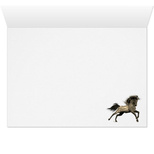 Freedom Mustang 5"x7" Card, wht envelopes incl (Inside Horizontal (Bottom))