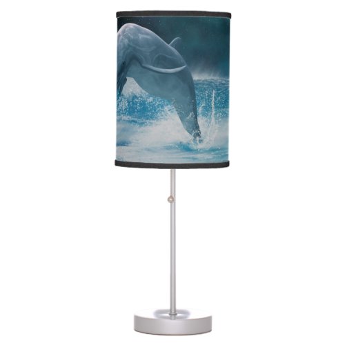 Freedom Of Dolphins Table Lamp