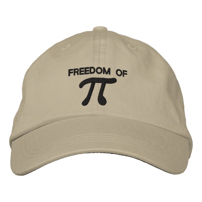 Freedom of Pi Embroidered Baseball Cap (Front)