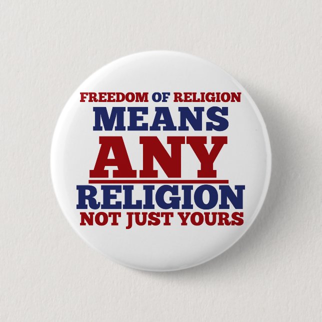 Freedom of Religion Button (Front)