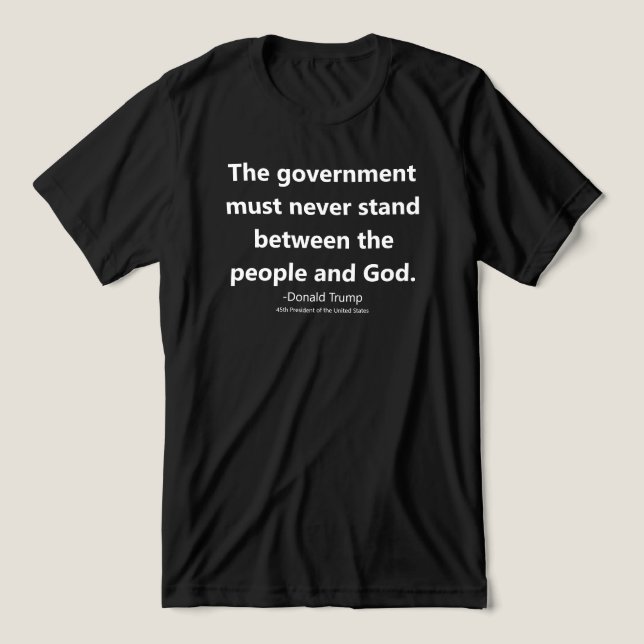 Freedom of Religion Donald Trump Quote Tri-Blend Shirt (Design Front)