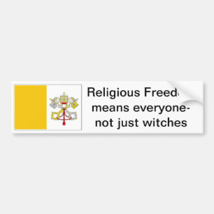 freedom of religion for Catholics Bumper Sticker