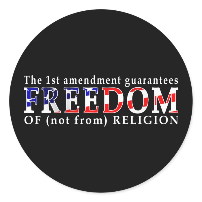 Freedom of Religion stickers