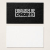 Freedom of Speech Maybe Not (Front & Back)