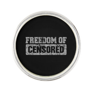 Freedom of Speech Maybe Not Lapel Pin