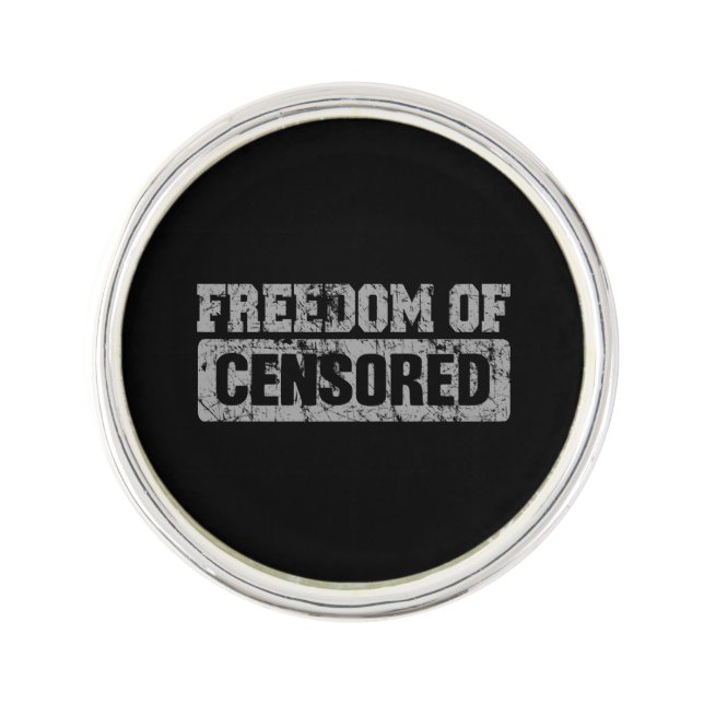 Freedom of Speech Maybe Not Lapel Pin (Front)