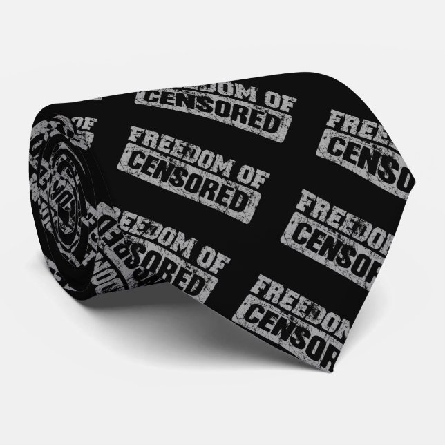 Freedom of Speech Maybe Not Neck Tie (Rolled)