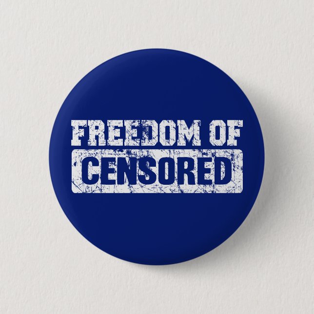 Freedom of Speech Maybe Not So Button (Front)