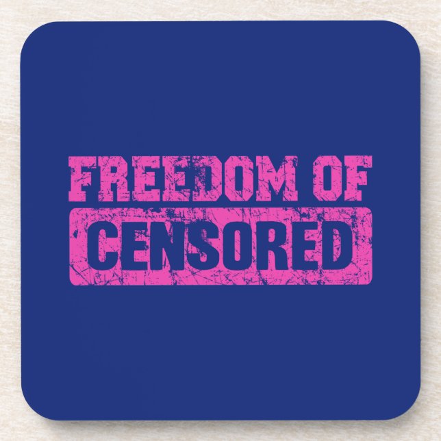 Freedom of Speech Maybe Not So Coaster (Front)