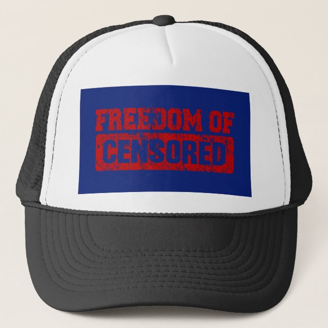 Freedom of Speech Maybe Not So Trucker Hat (Front)