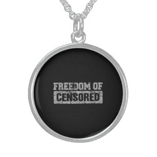 Freedom of Speech Maybe Not Sterling Silver Necklace