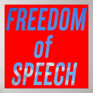 Freedom of speech poster