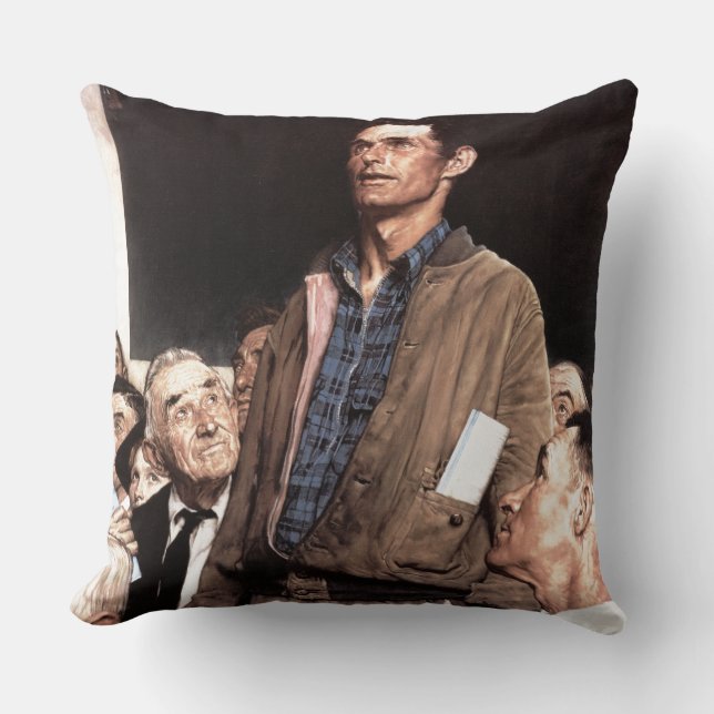 Freedom Of Speech Throw Pillow (Front)