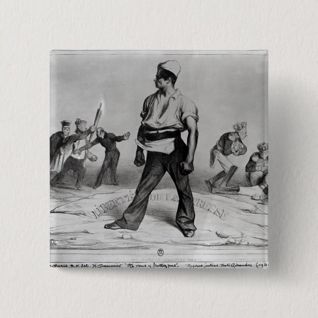 Freedom of the Press Pinback Button (Front)