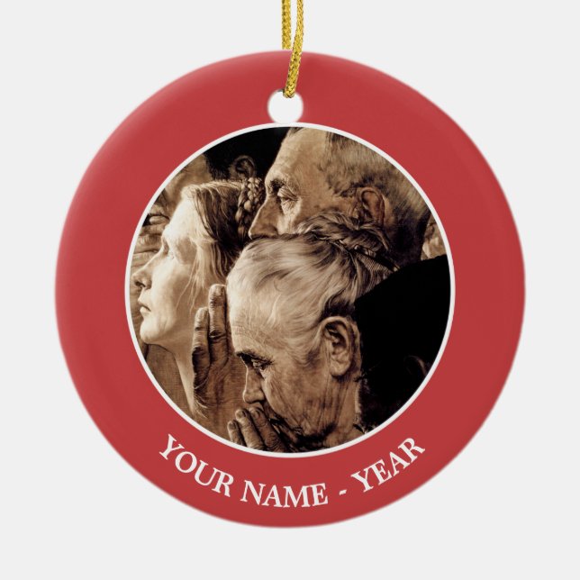 Freedom of Worship Ceramic Ornament (Front)