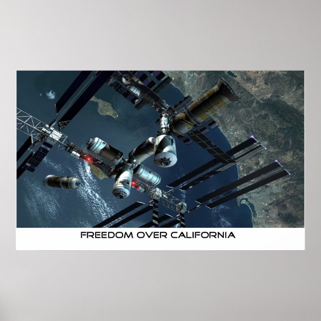 Freedom over California Poster (Front)