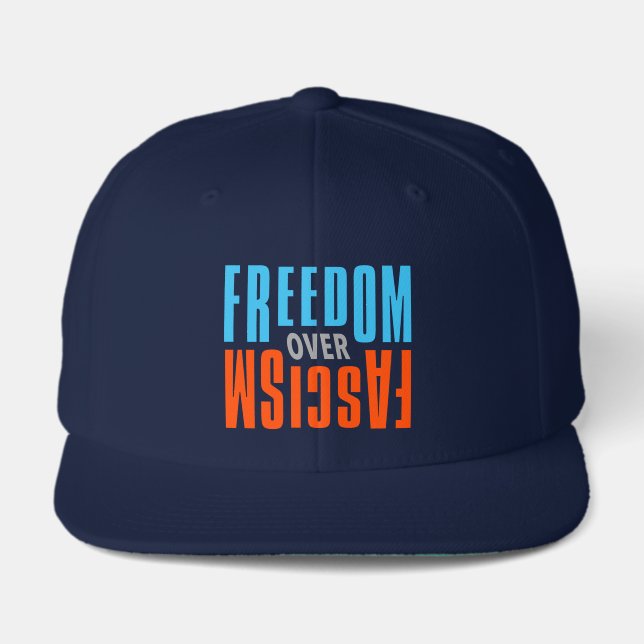 Freedom Over Fascism Hat - Dark (Front)