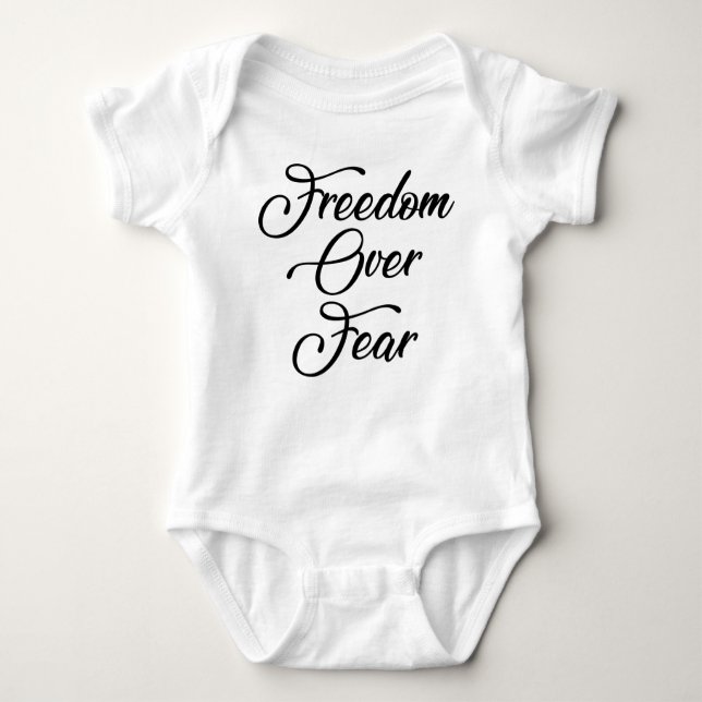 Freedom Over Fear Baby Bodysuit (Front)