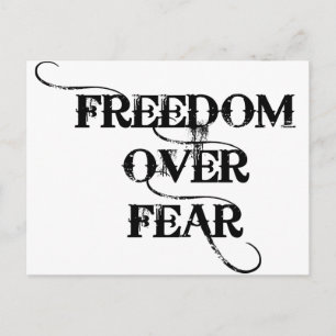 Freedom Over Fear Postcard