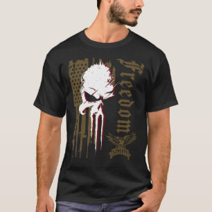 Freedom Over Fear Pro Gun USA Flag 2nd Amendment T-Shirt