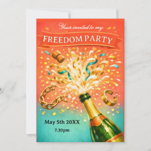 Freedom party getting divorced invitation