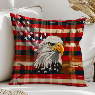 Freedom Pillow Eagle and Flag for Independence