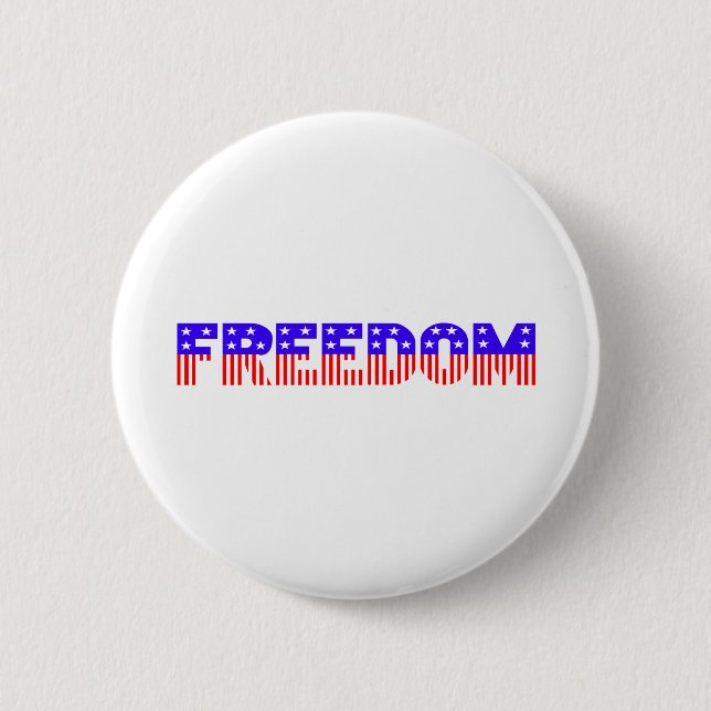 Freedom Pinback Button (Front)