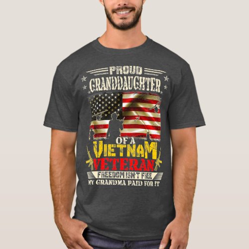 Freedom Proud Granddaughter Of A Vietnam Veteran T_Shirt