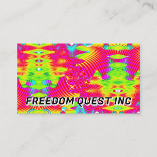FREEDOM QUEST INC ( you may change the words ) Business Card
