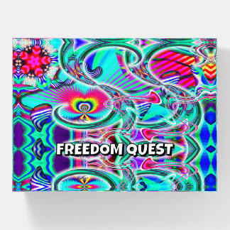 FREEDOM QUEST ( you may change the words ) Paperweight