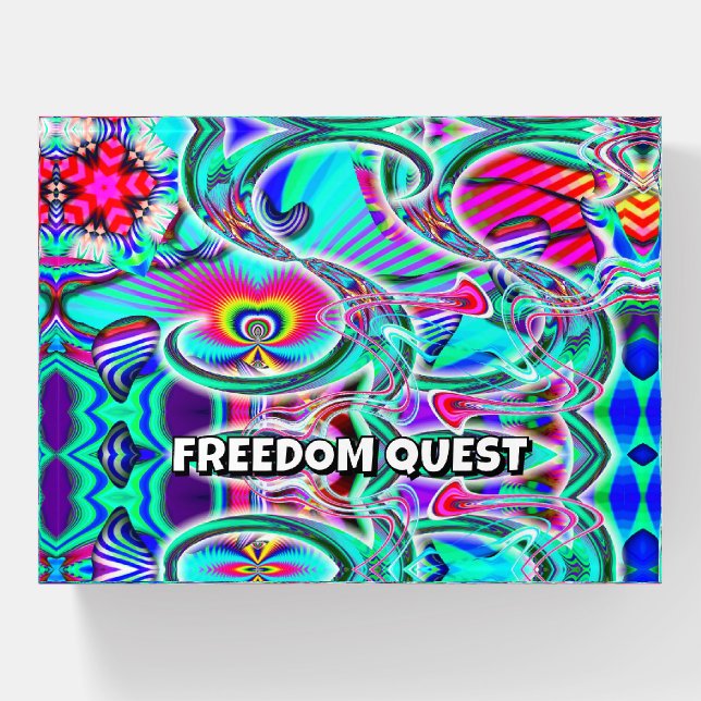FREEDOM QUEST ( you may change the words ) Paperweight (Front)