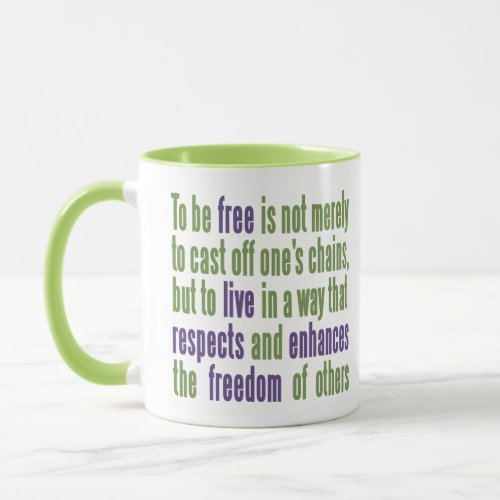 Freedom Quote custom name mugs